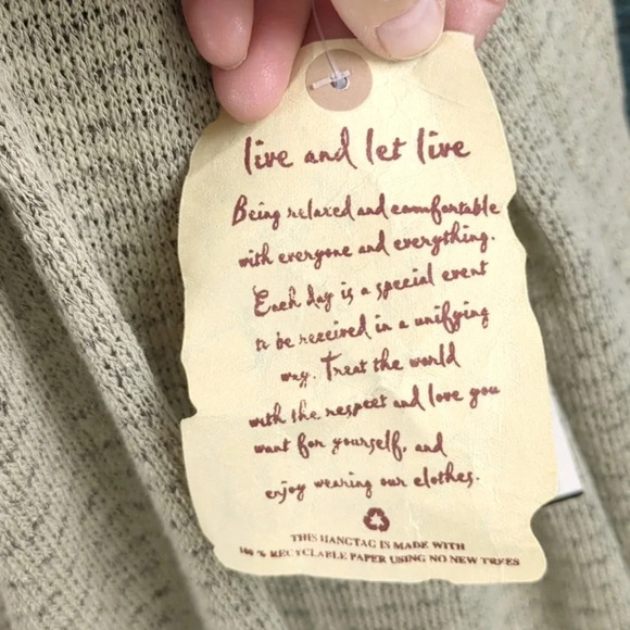 One World XL Open Cascade Front Vest Color Sage - Picture 7 of 9